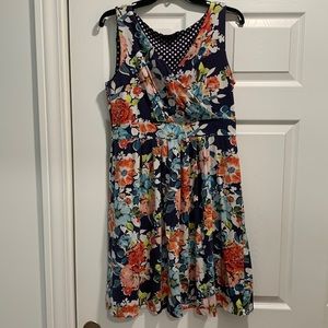 Flower pattern dress